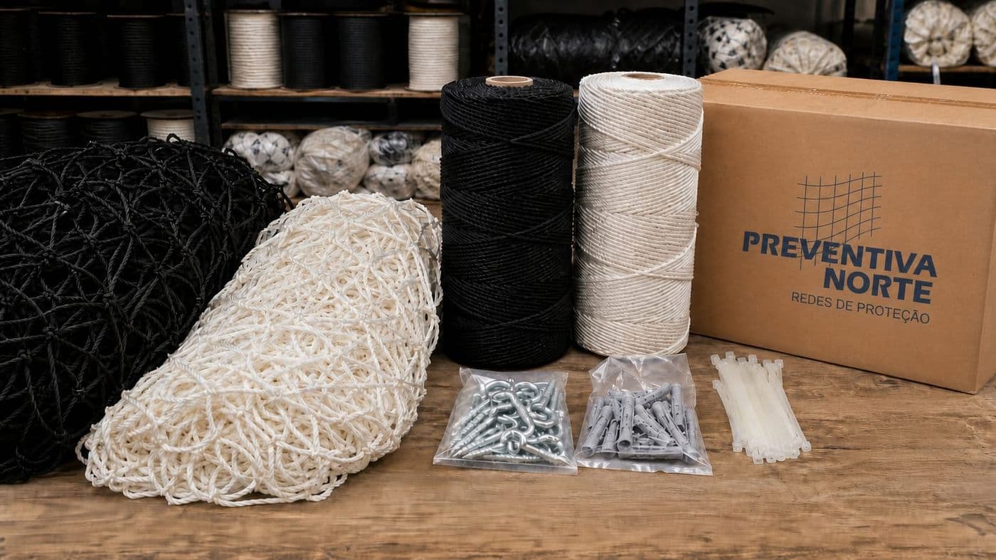 Kit de instalação de rede de proteção